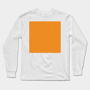 hexagonal geometric pattern Long Sleeve T-Shirt